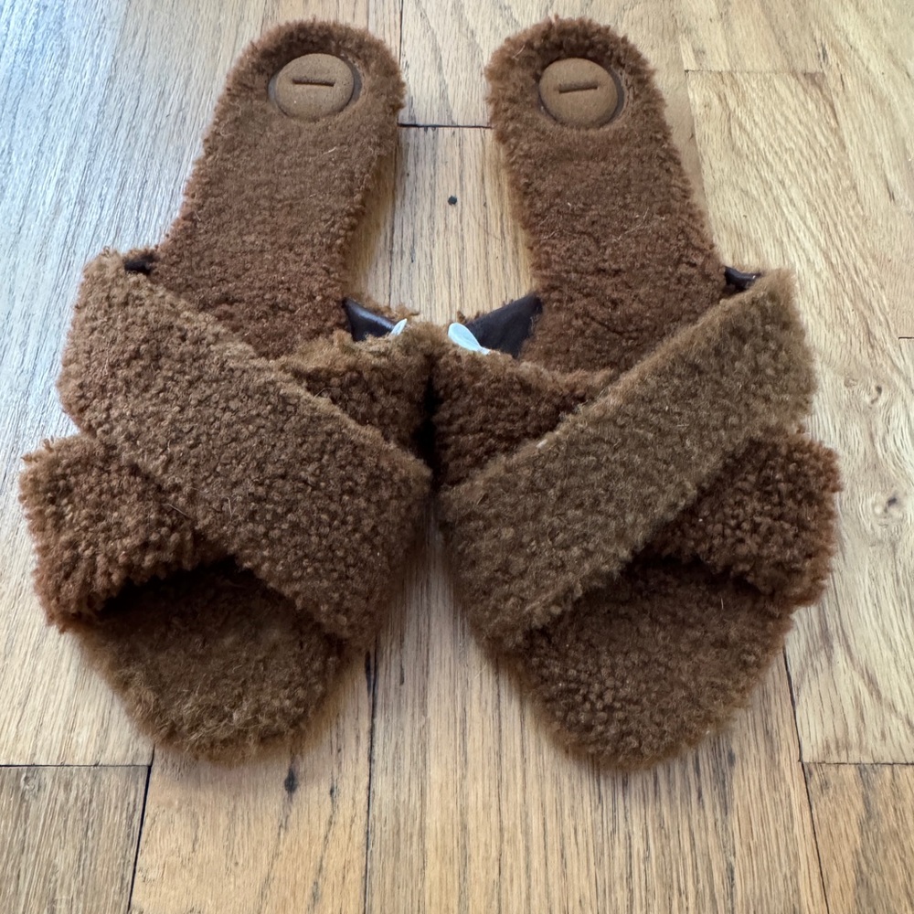 The Great Eros Fur Sandals